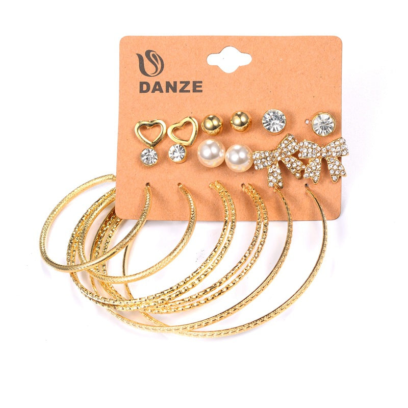 Female Hot Earrings Women Hoops Drop Earrings Sets