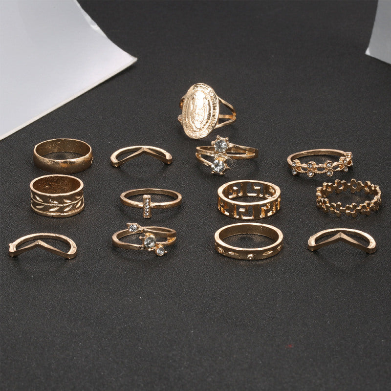 Female DesignRings Gold Fashionable Hot Jewelry Set