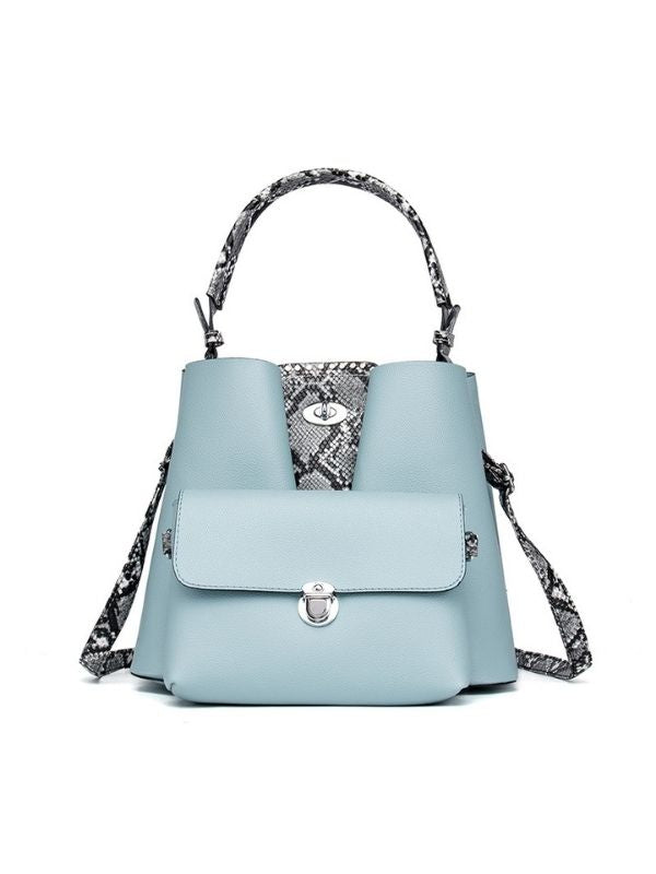 Women Serpentine PU Shoulder Bag