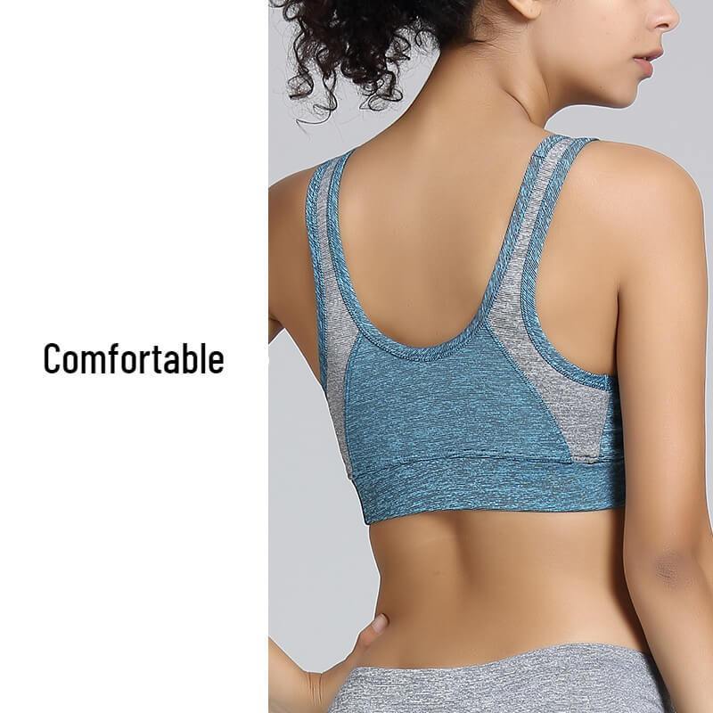 Women Sport Bra Full Coverage Shock Control Wirefree Tank Top - CHALIER