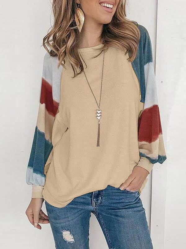 Women Stripe Casual Long Sleeve T-Shirt&Top - CHALIER