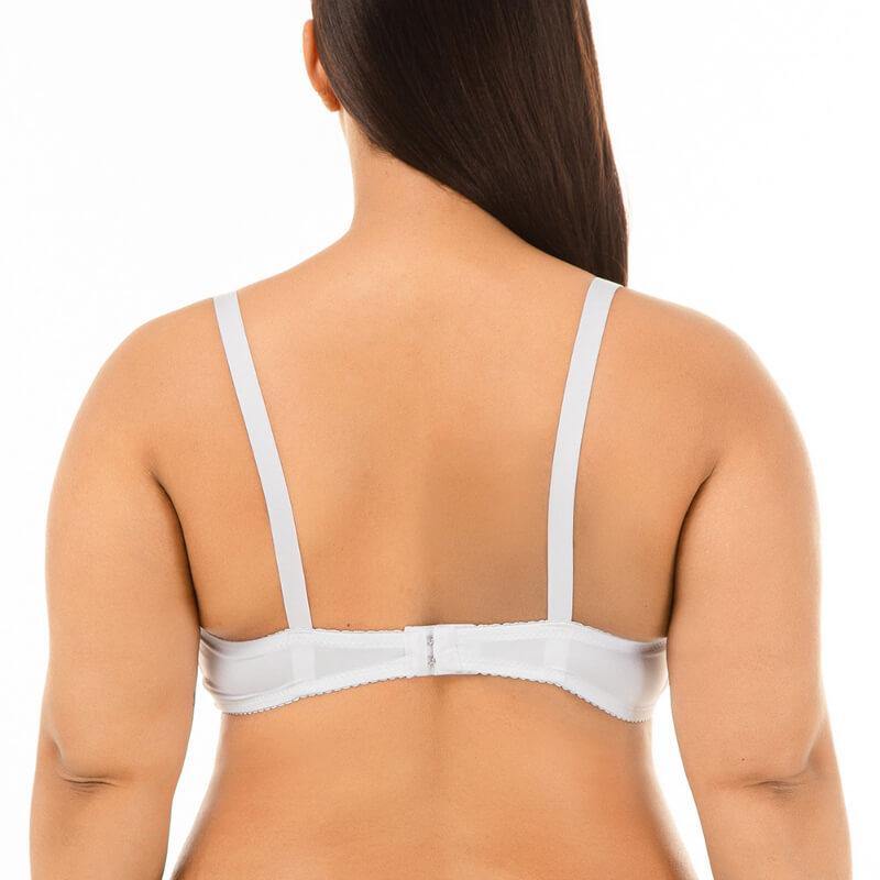 Women Plus Size Floral Lace Push Up Breathable Full Coverage Bra - CHALIER