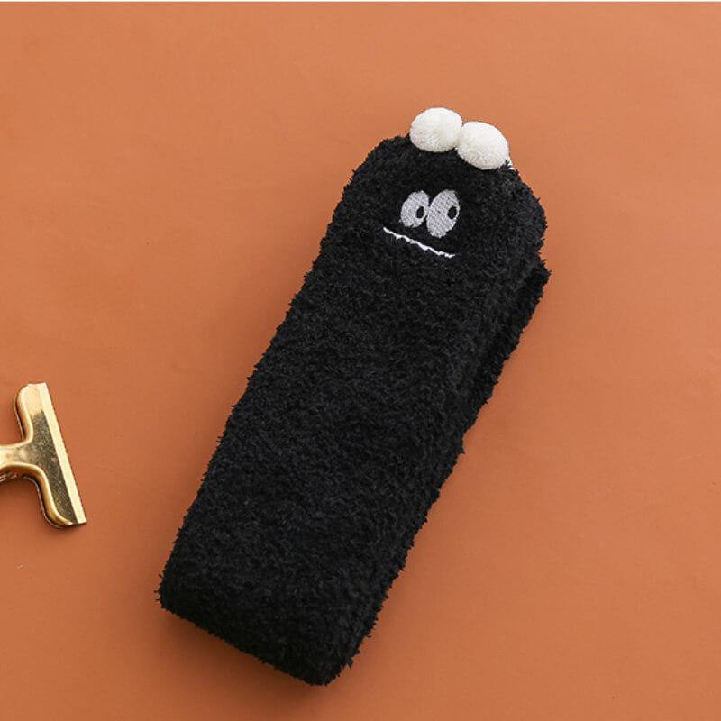 Womens Cozy Slipper Thick Socks Winter Soft Warm Fuzzy Stocking Leg Warm Socks Knee High - CHALIER