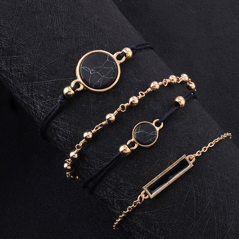 Female Fashionable Bracelets Women Black Bohemia Design Jewelry