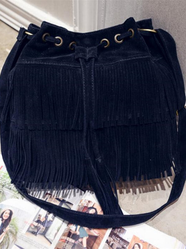 Women Tassel Canvas Shoulder Bags