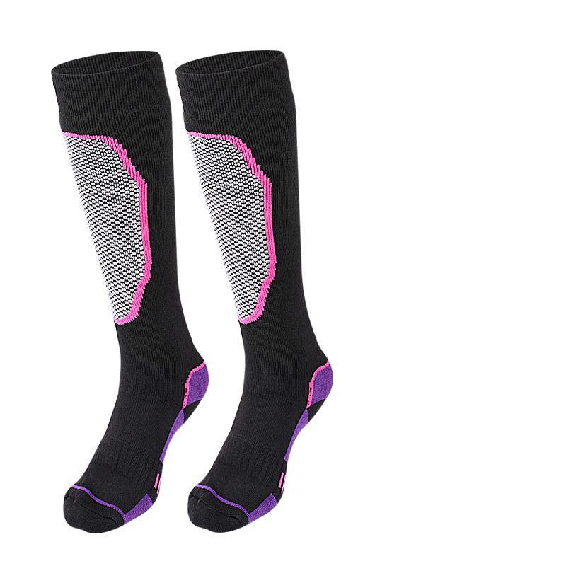 Thick Ski Socks Outdoor Sports Mountaineering Non-Slip Knee-Height Breathable Warm Socks - CHALIER