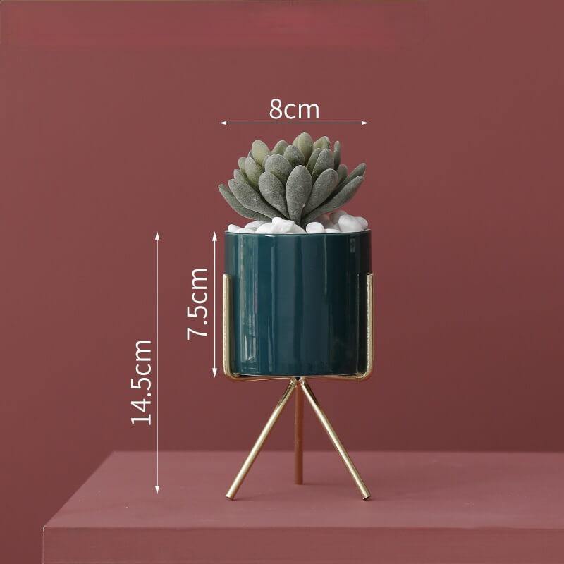 Artificial Potted Plant Fake Succulents For Home And Office Decoration - CHALIER