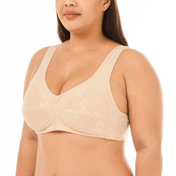 Womens Thin Plus Size Thin Ultimate Lift and Support Fashion Bra - CHALIER