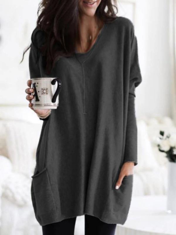 Women Softspun Ribbed Dolman Sleeve Top - CHALIER