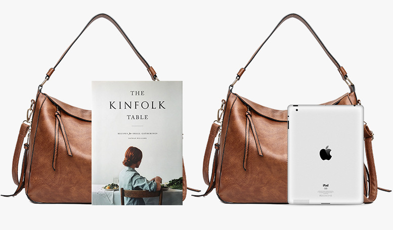 Women's Solid Soft Multifunction Leather Bag