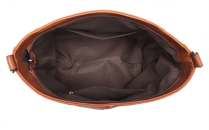 Women's Solid Simple Tote Bag Large Capacity Shoulder Messenger Handbag