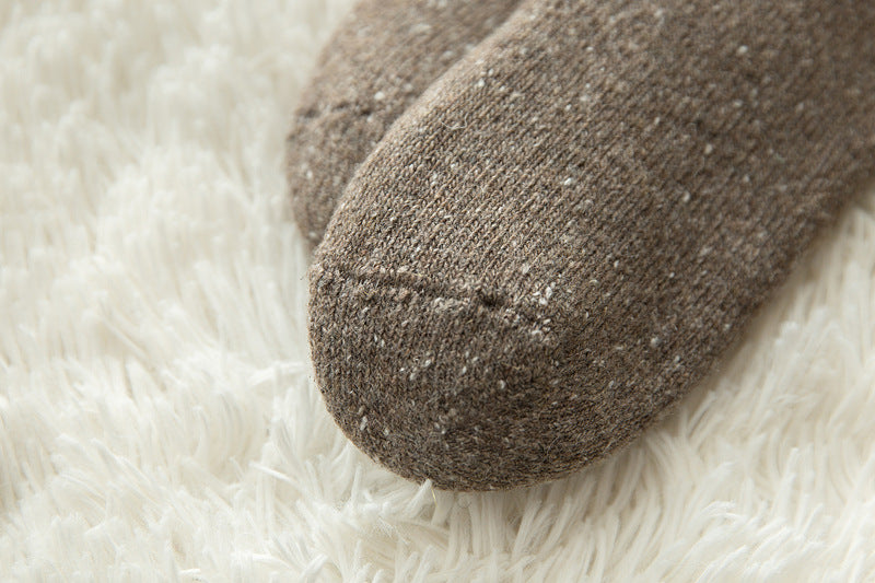 Women Winter Thickening Wool Socks Snow Boots Slipper Ski Home Socks Family 7 Pairs