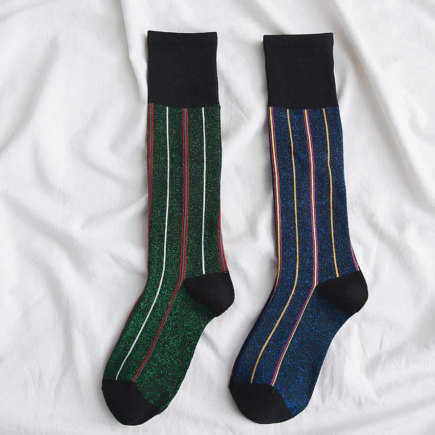 Chalier Womens Socks Calf Casual Stockings