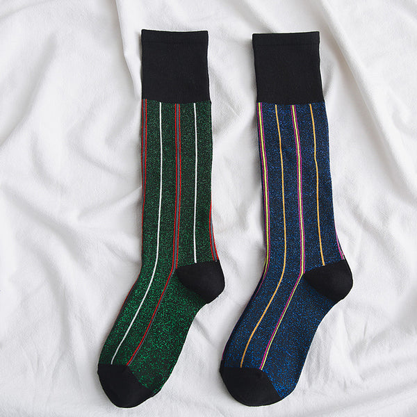 Chalier Womens Socks Calf Casual Stockings