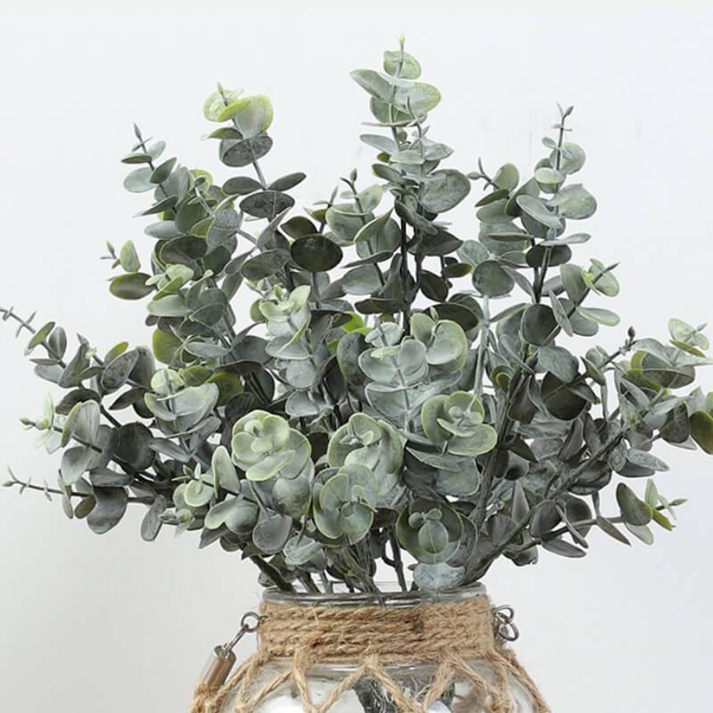 Artificial Eucalyptus Leaves Fake Greenery Stems Fake Eucalyptus Branches Plants - CHALIER