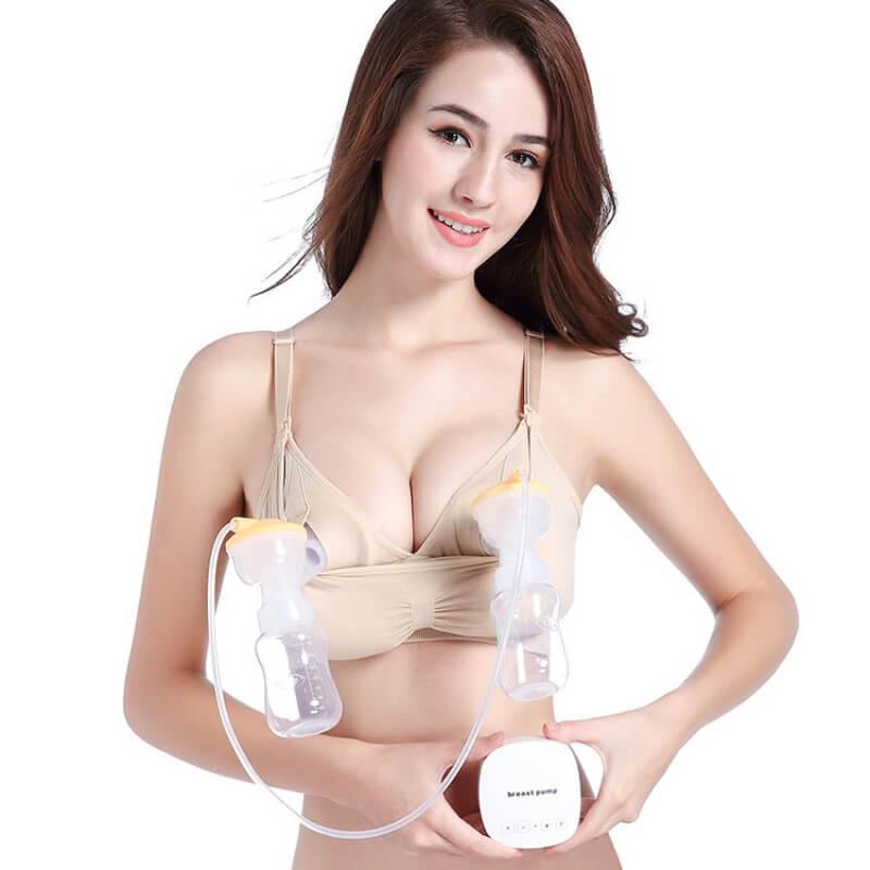 Womens Seamless Sleep Nursing Bra for Breastfeeding Clip Down Maternity Full Coverage Bra - CHALIER