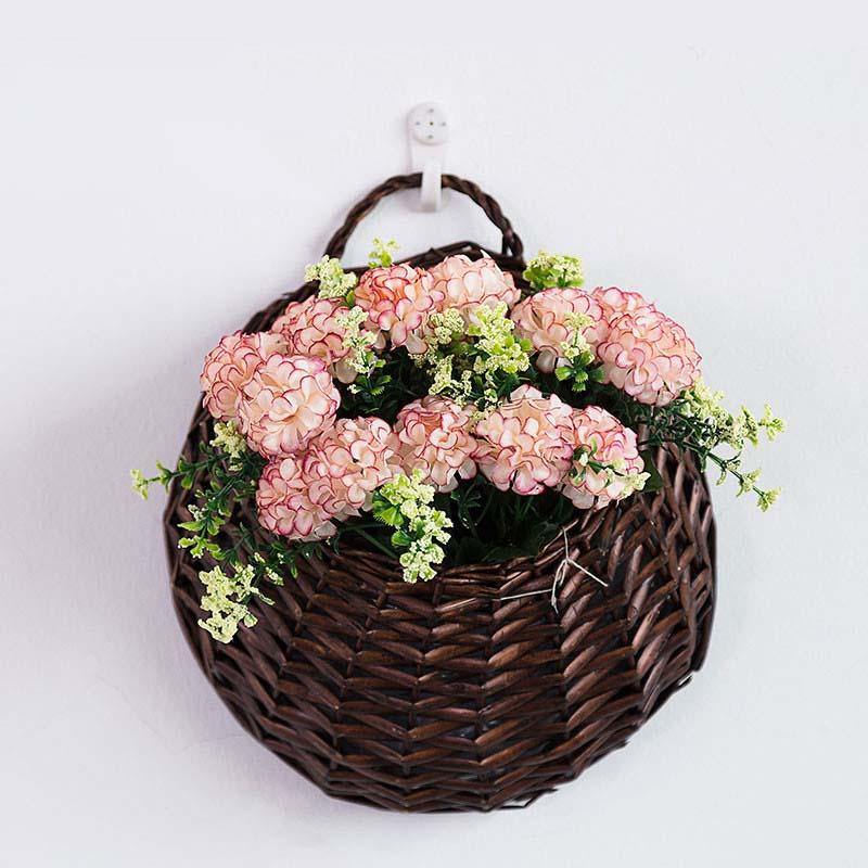 Artificial Flowers Hanging Plants Fake Bouquets Romantic Home Decor Chrysanthemum - CHALIER