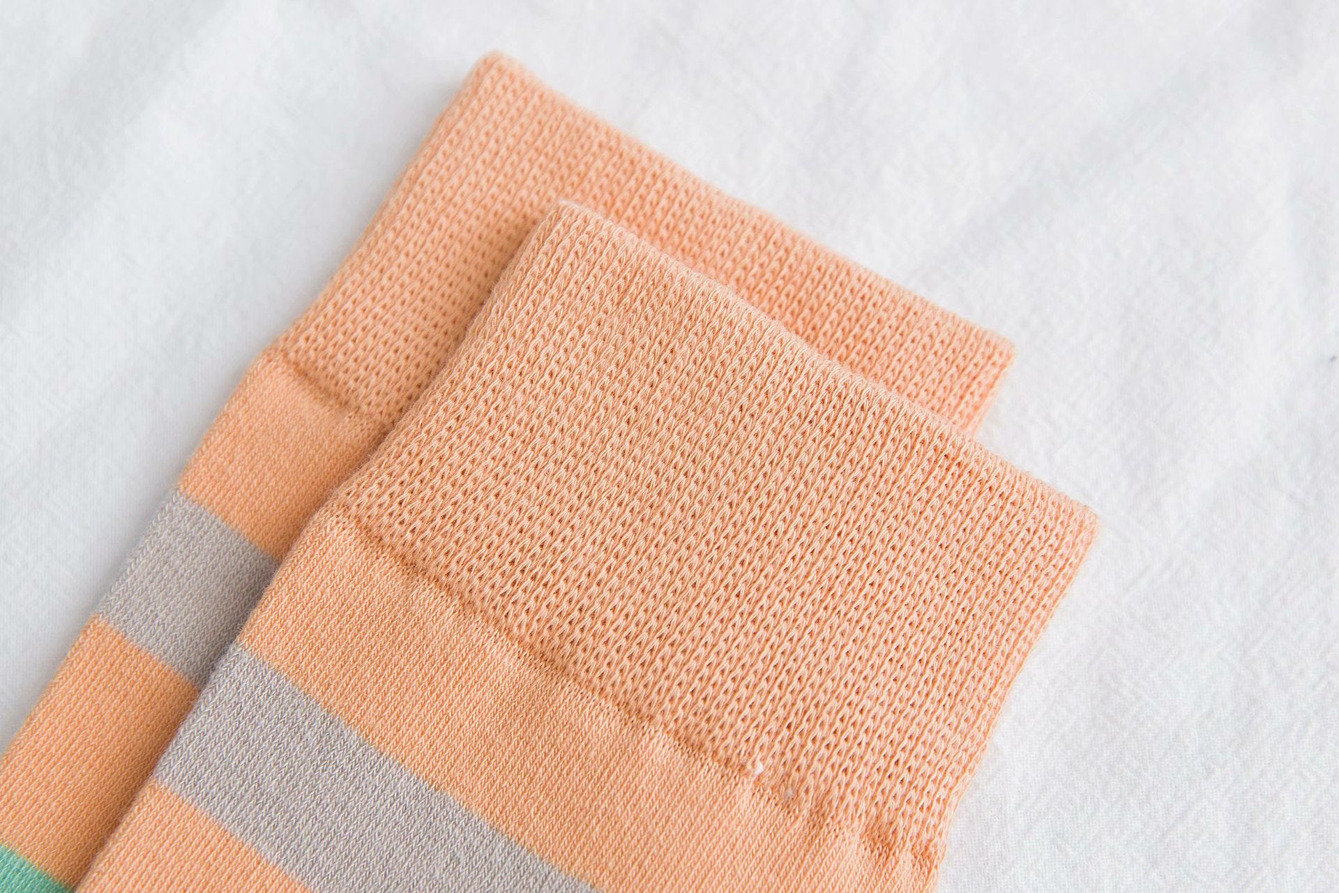 Womens Calf Socks Medium Stockings Contrast Color Knee-length Cotton Socks