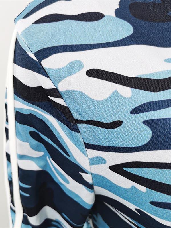 Women's Sports Outfit Floral Prints Long Sleeve Coat&Pants Set - CHALIER