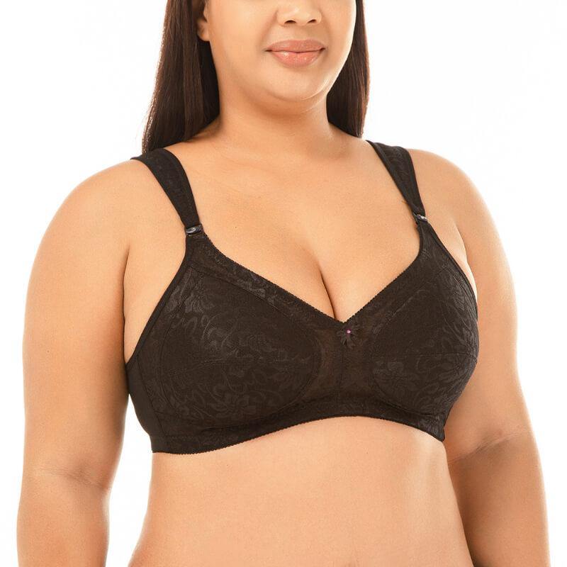 Womens Plus Size Full Figure Plus Size MagicLift Original Wirefree Support Fashion Bra - CHALIER