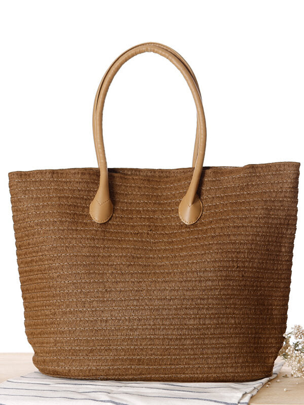 Women Woven Straw Handbags Straw Beach Woven Handbag