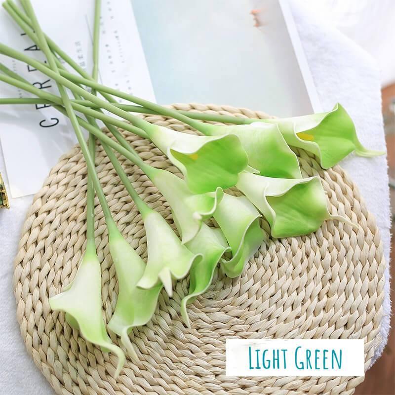 Artificial Calla Lily Bouquet Artificial Flowers For Living Room Table Decoration 10 Flowers Per Bunch - CHALIER