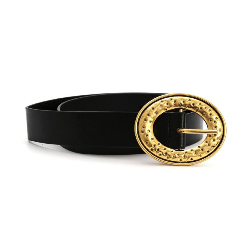 Women Design Dress Belt Fashion Circle Gold Metal Belt