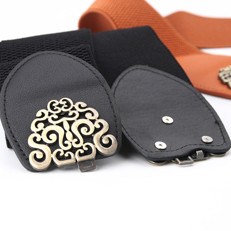 Women Design Dress Belt Elastic Girdling Belt