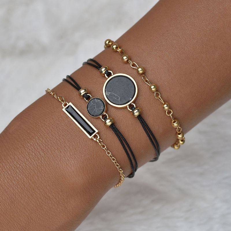 Female Fashionable Bracelets Women Black Bohemia Design Jewelry