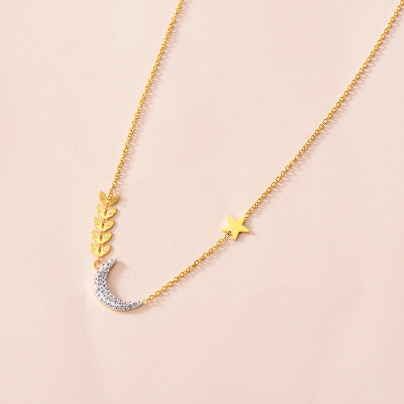 Female Design Necklaces Women Gold Hot Moon Choker Jewelry