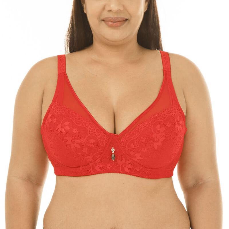 Womens Plus Size Summer Thin Ultimate Lift and Support Fashion Bra - CHALIER