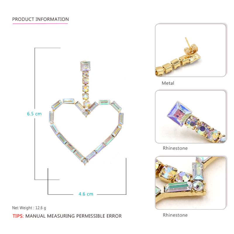 Female Design Earrings Women Fashion Heart Drop Earrings