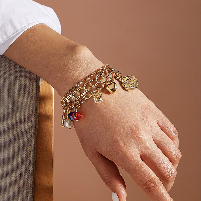 Female Fashionable Drop Bracelets Design Colorful Jewelry