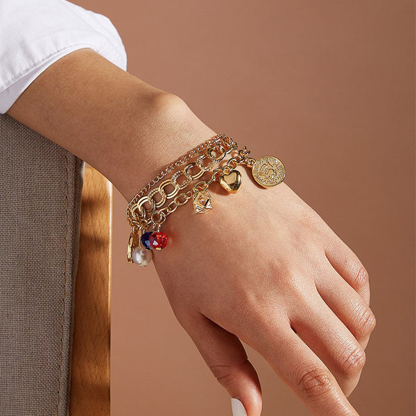 Female Fashionable Drop Bracelets Design Colorful Jewelry