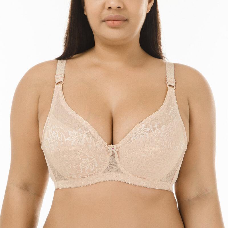 Women Plus Size Push Up Thin Breathable Bra - CHALIER