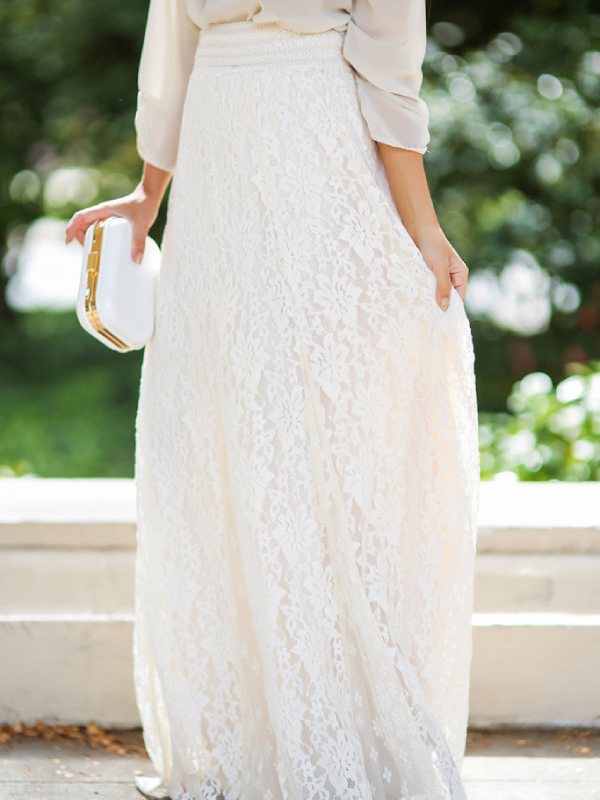 Women's Long Skirt Lace Fashion Skirt