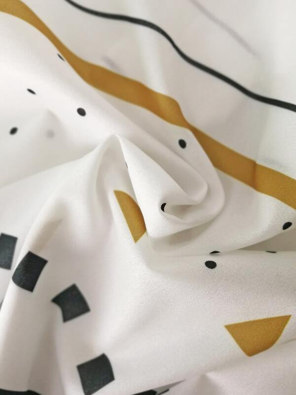 Beach Long Sleeve Chiffon Geometric Printed Cardigan - CHALIER