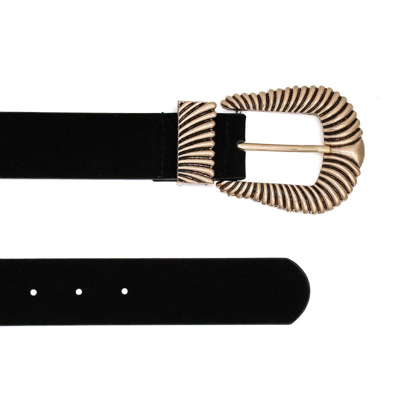 Women Fashion Dress Belt Design Gold Metal Belt