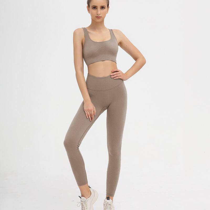 Women Medium Impact Sports Bra Seamless Yoga Workout Bra Running Gym Activewear - CHALIER