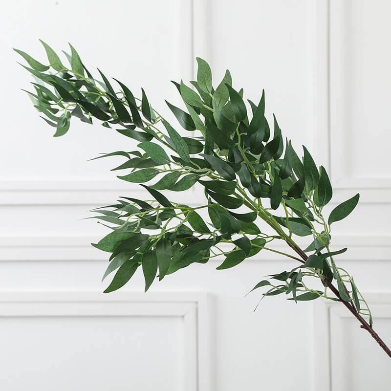 Artificial Willow Bouquet Fake Leaves Fake Plants For Home Christmas Wedding Decoration - CHALIER