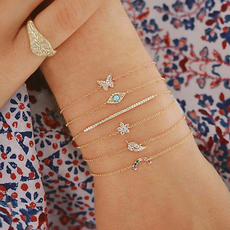 Female Fashionable Bracelets Woman Design Mini Jewelry Set