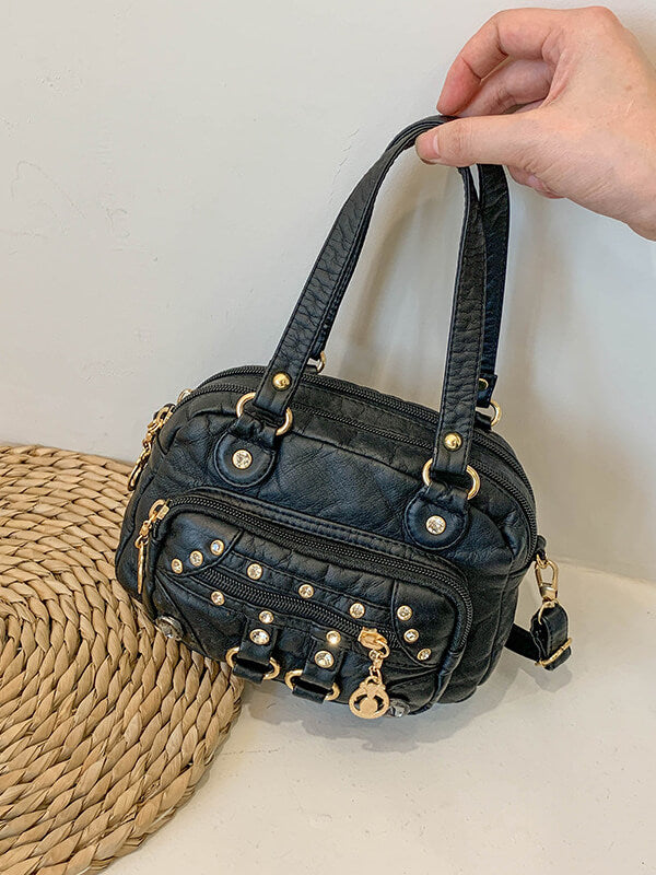 Women Stitch Shoulder Handbag