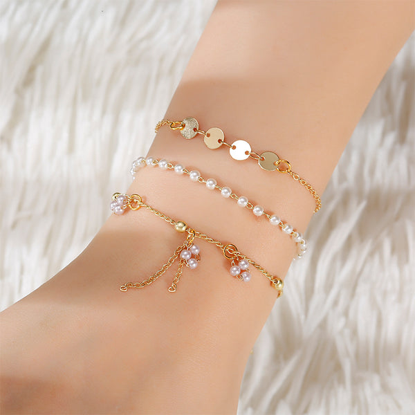 Female Design Bracelets Women Gold Jewelry Set