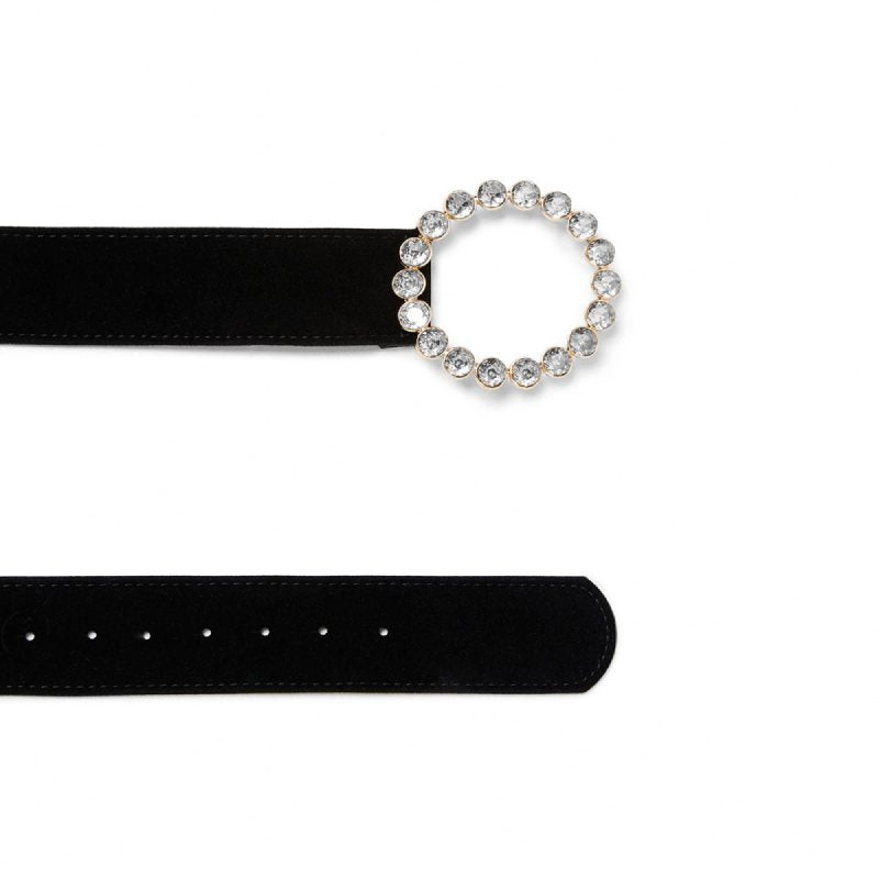 Women Fashion Dress Belt Circle Metal Belt