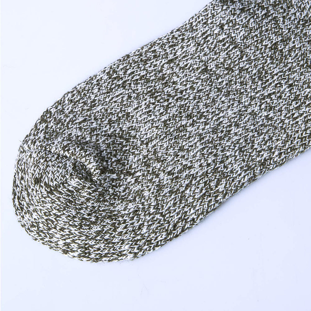 Winter Womens Vintage Soft Warm Thick Knit Wool Crew Socks 5 pairs