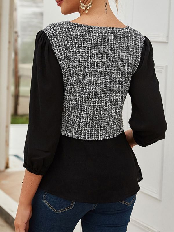 Women's Fashion Top Retro Casual Shirt