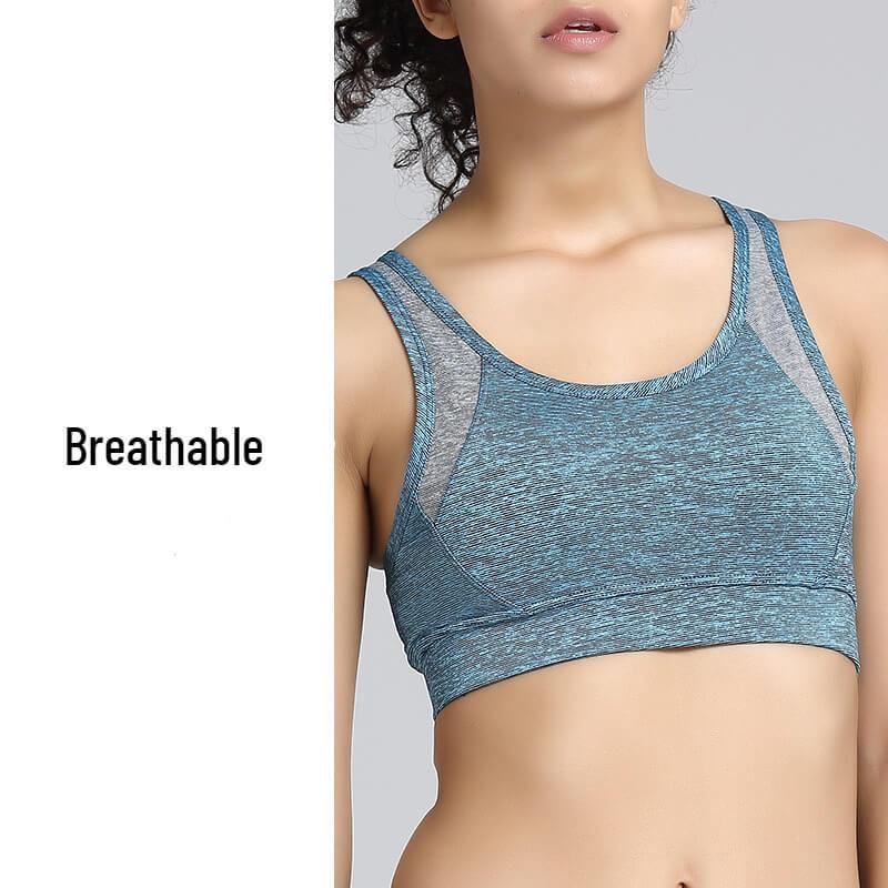Women Sport Bra Full Coverage Shock Control Wirefree Tank Top - CHALIER