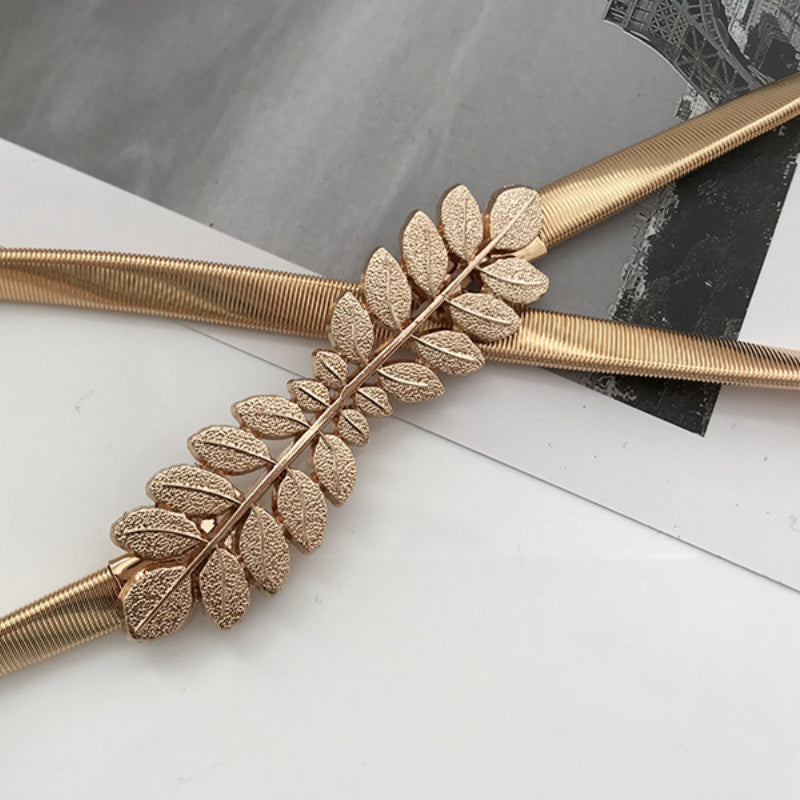 Women Design Dress Belt Fashion Girdling Gold Metal Belt