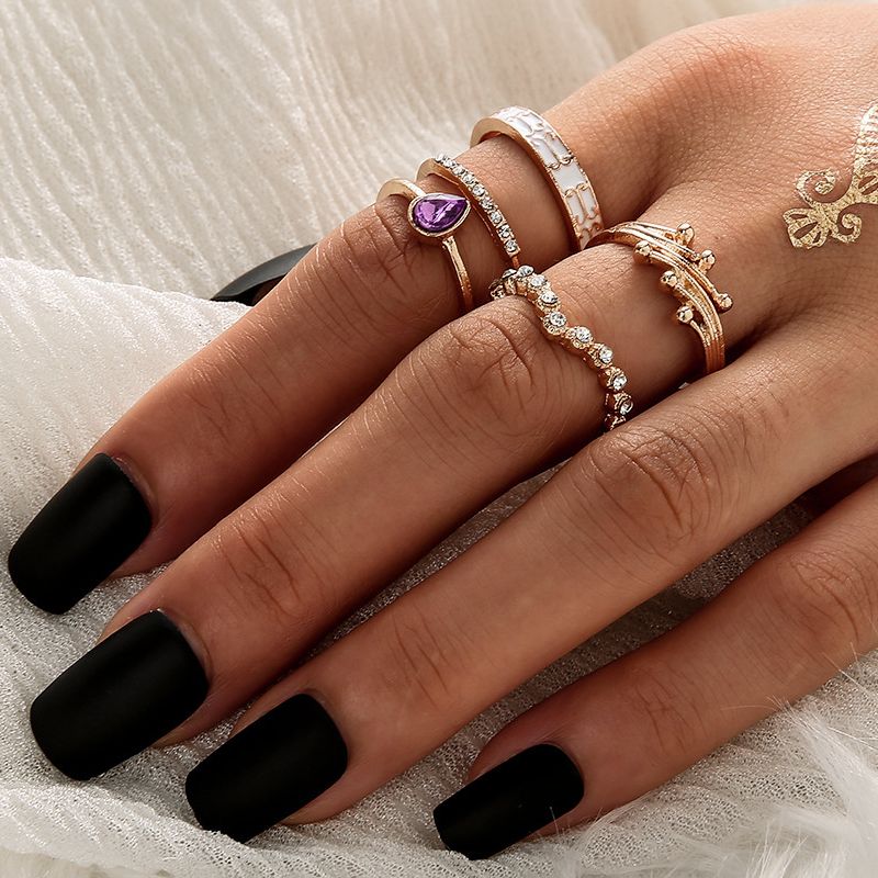 Female Fashionable Rings Woman Design Jewelry Set