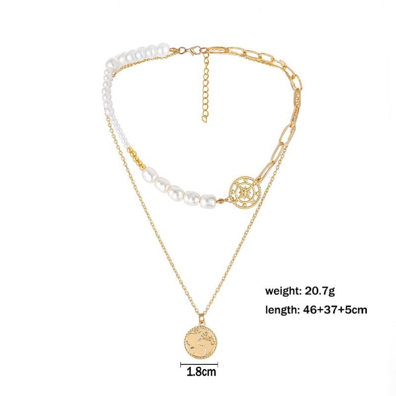 Female Hot Necklaces Women Gold Layered Choker Jewelry